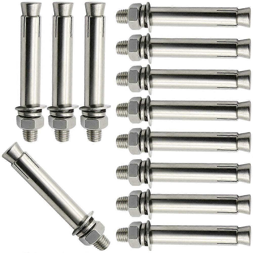 Expansion Screw Bolts,Screws,M6External Hex Nut Expansion Sleeve Anchor Bolt Fixing Anchors