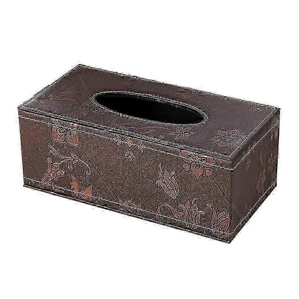 Rectangular Tissue Box Cover with Large Storage Capacity well