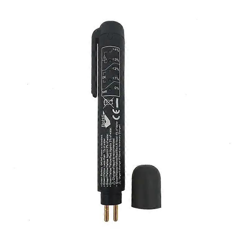 Brake Fluid Test Pen Automatic Brake Diagnostic Test Tool Hydraulic Fluid Oil Moisture Analyzer with 5 Indicator Lights