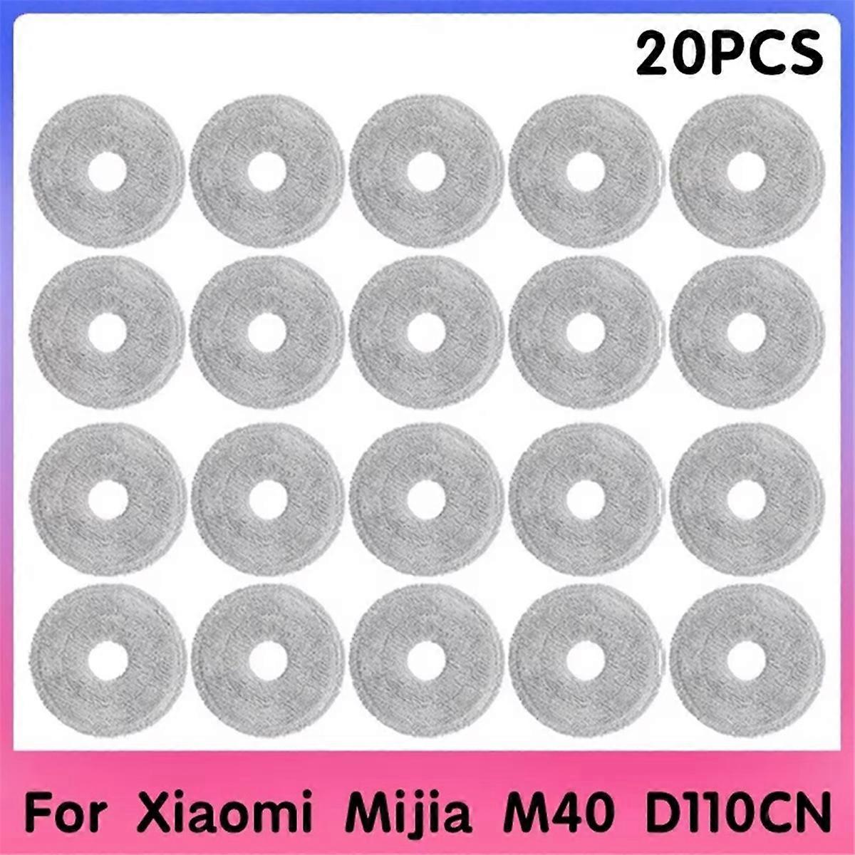 20PCS Mop Cloth Compatible for M40 D110CN Parts