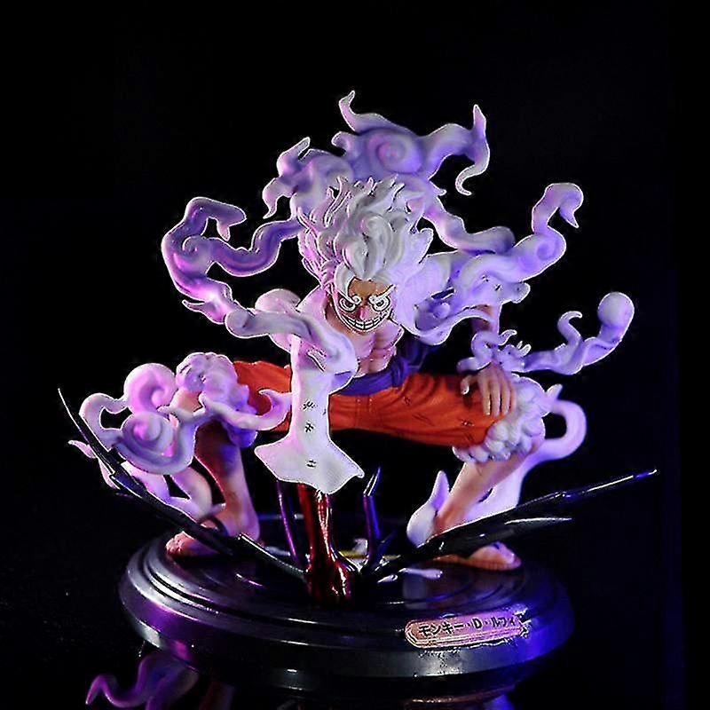 Anime Action Figure Model of Gear 5 Character with Nika Sun God Design, PVC Collectible Doll