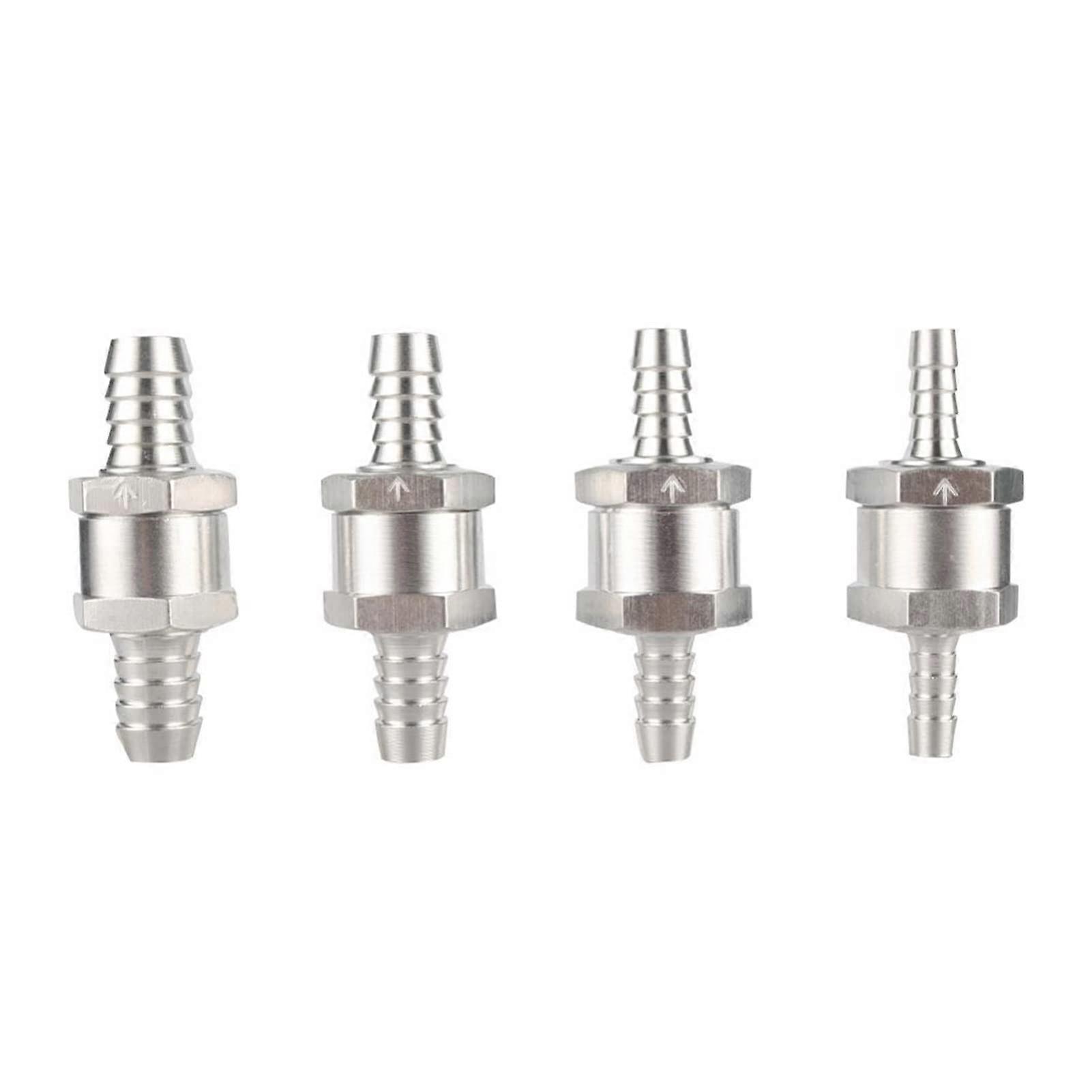 Valve 6mm/8mm/10mm/12mm Aluminium Alloy One Way Fuel Non Return Check Valve for Car