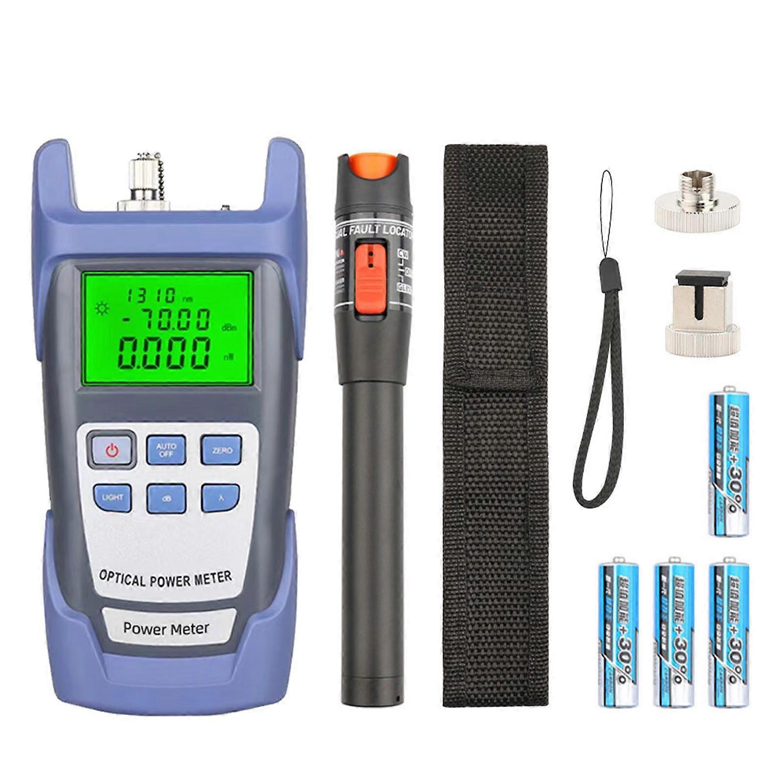 Optical Fiber Tool Kit Power Meter Handheld Optical Tester Portable Type Red Light Fiber Test Pen