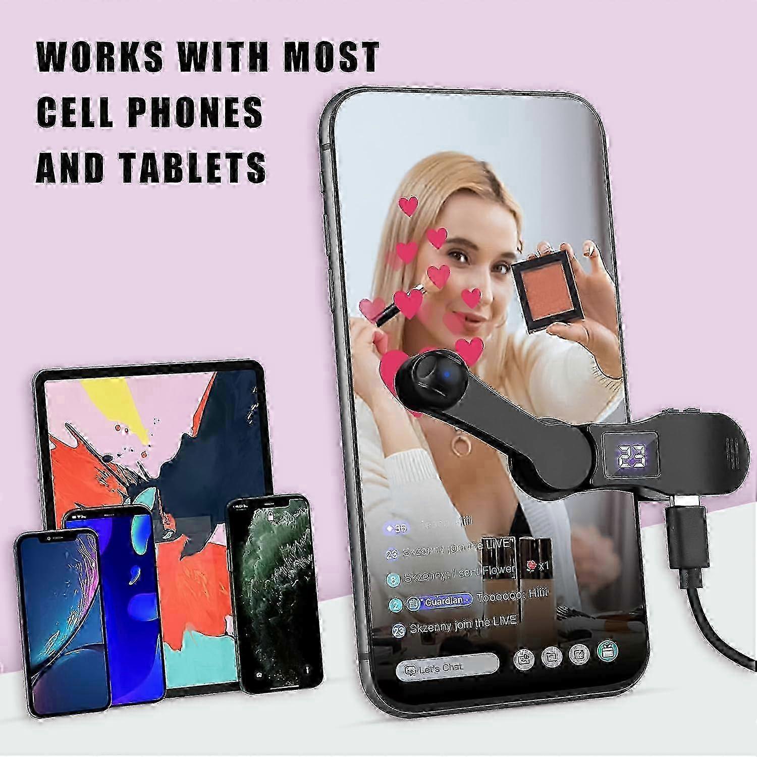 Auto clicker for smartphones - adjustable speed clicker continuous click  pink p