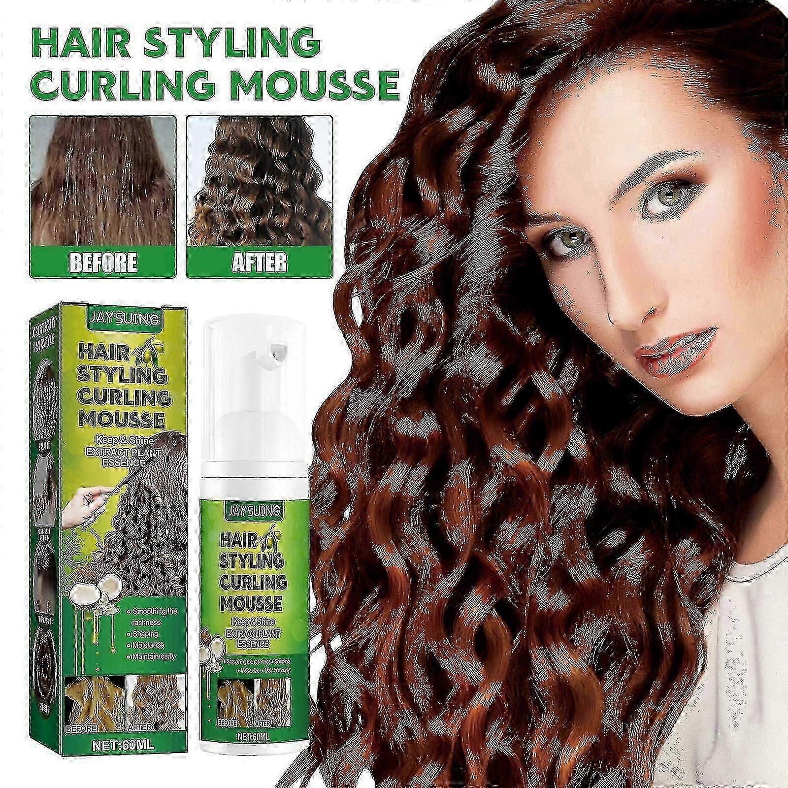 Fluffy Curl Styling Mousse, Anti-Frizz Curl Moisturizing Treatment Foam Styling Mousse