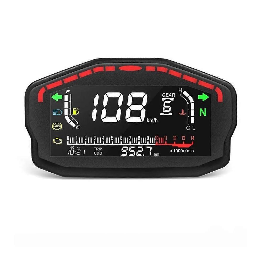 Motorcycle Digital Tachometer Universal Digital Motorcycle Dash Panel 014000r/min