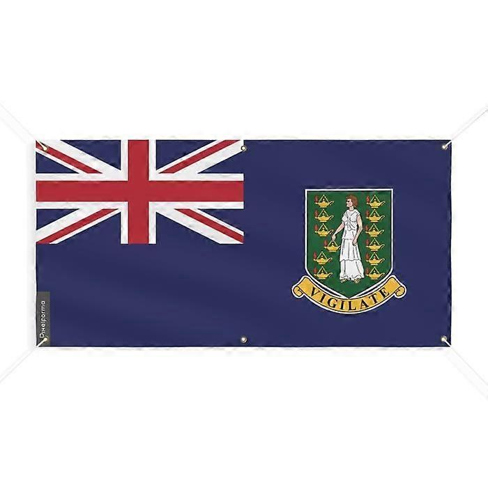 British Virgin Islands Flag Banner 6 Grommets 40x80cm Polyester