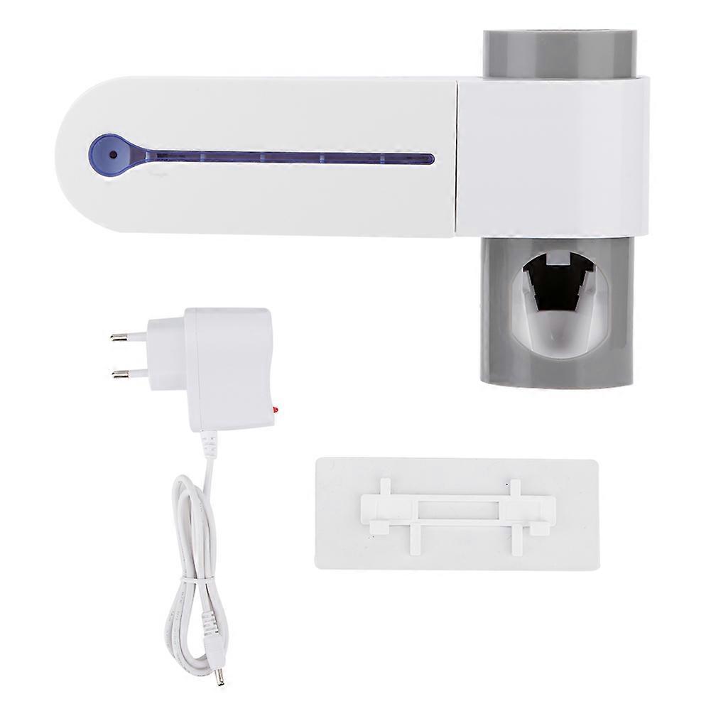 Uv Sterilizer Included, Automatic Toothpaste Dispenser Enhances Your Oral Hygiene Routine With This Wall Mounted Toothbrush Holder Ideal For Any