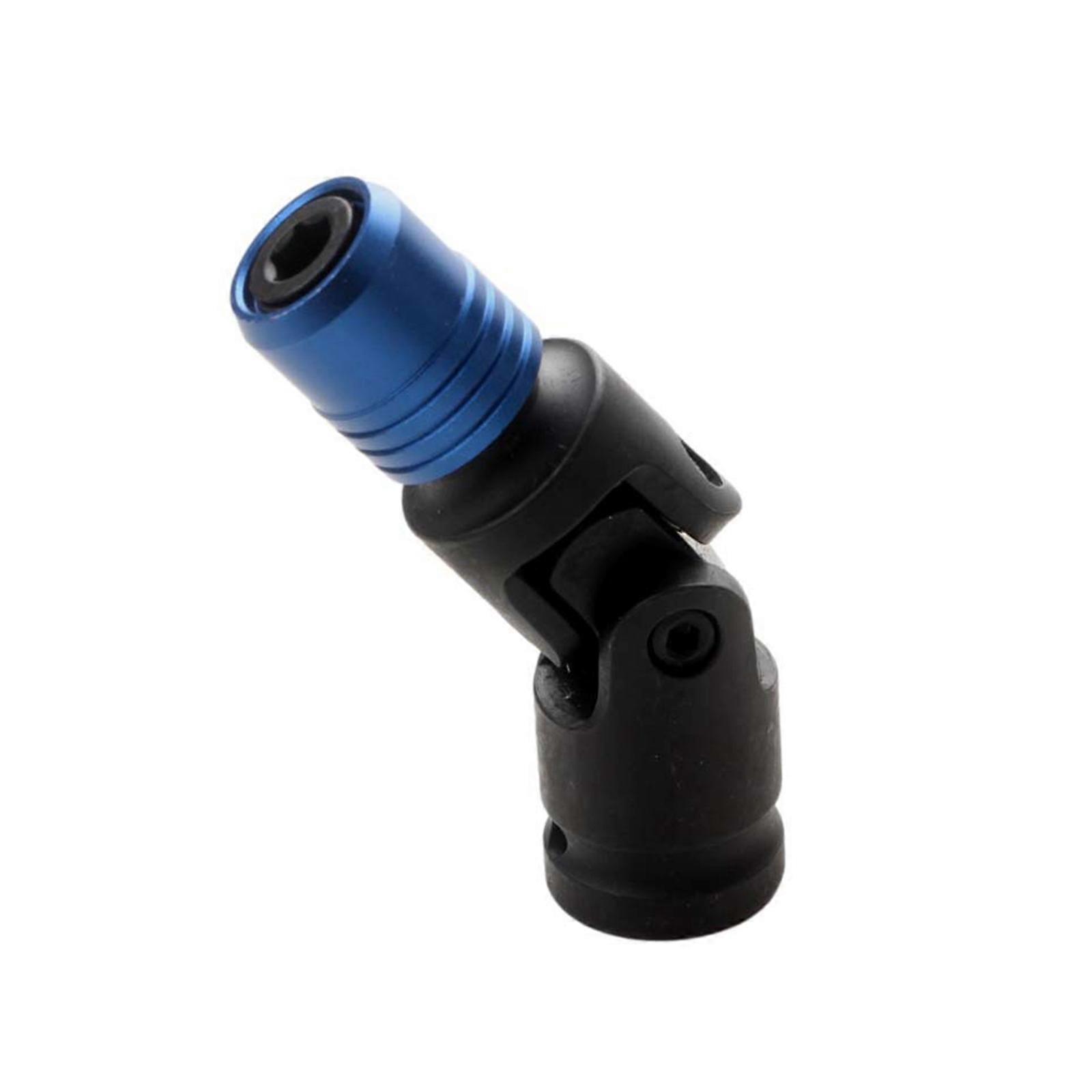 1/2-Inch Square Drive to 1/4-Inch Hex Socket Adapter, Quick-Release & Security Lock Design for Any Air or Power Impact Wrench