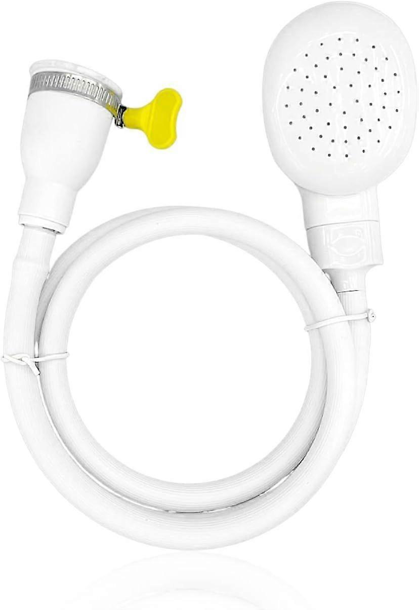 x White Pet Shower Head - Handheld Shower Head - With Hose