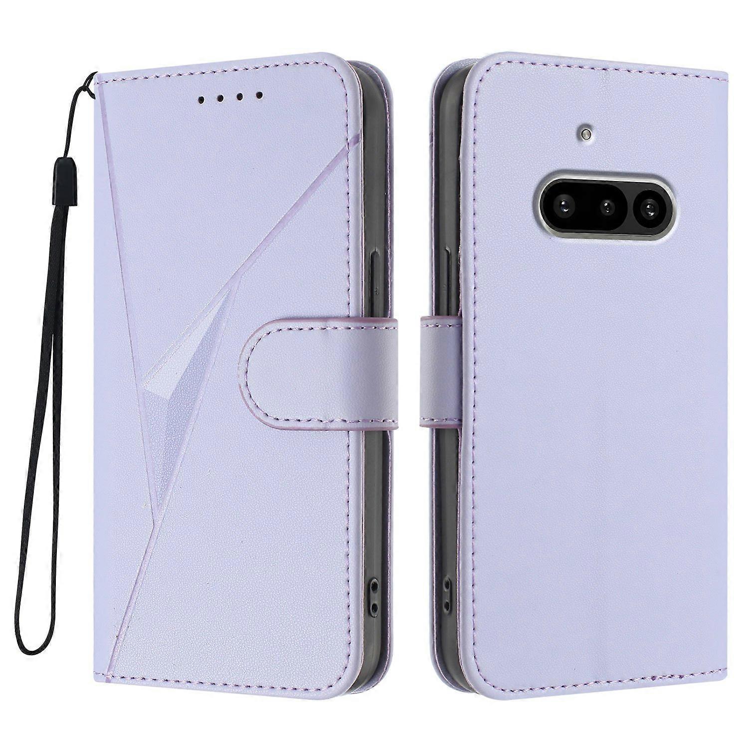 For Nothing Phone (3a) Funda de teléfono con impresión triangular para teléfono con cordón