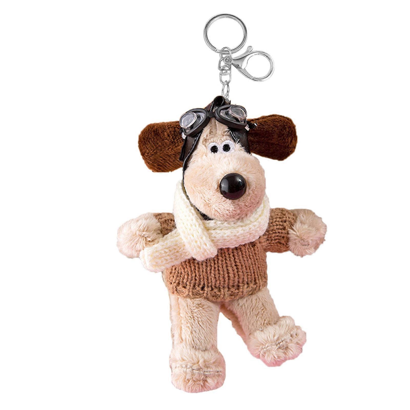 Cartoon Little Dog Dolls Bag Various Styles Keychain Interesting Plush Keys Chain Backpack Pendant for Birthday Gift