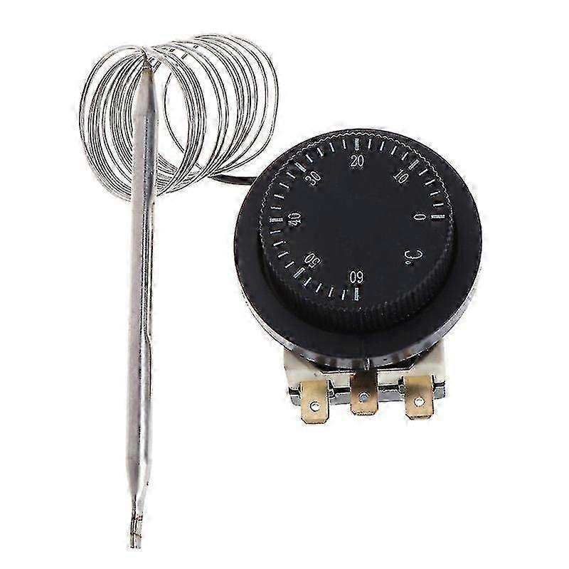 Temperature Control Switch 0-60 Capillary Thermostat for Various Brands,Durable Thermostat Controller for Precise Regulation