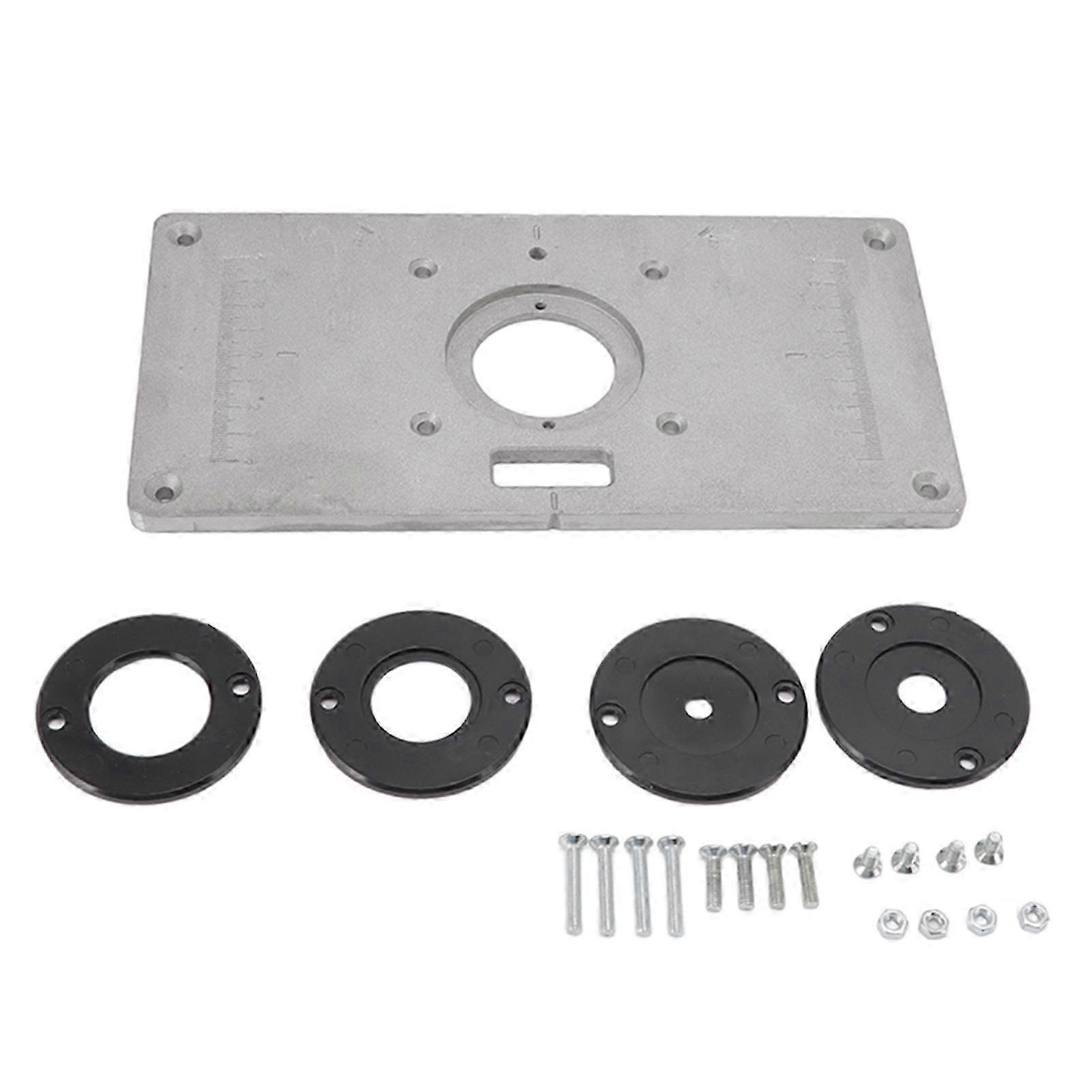 2025 Router Table Insert Plate Aluminum Multifunction Router Insert Plate Template for Woodworking Wood Tools