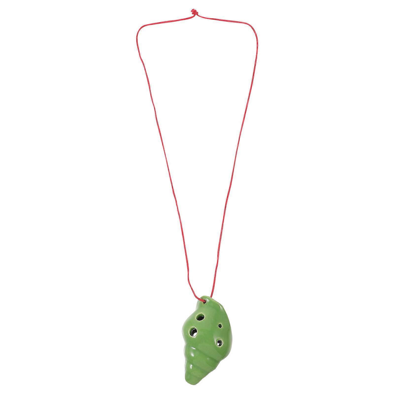 Compact Ceramic Ocarina, Durable Conch Design, Lightweight & Portable Musical Instrument for Beginners and Travelers