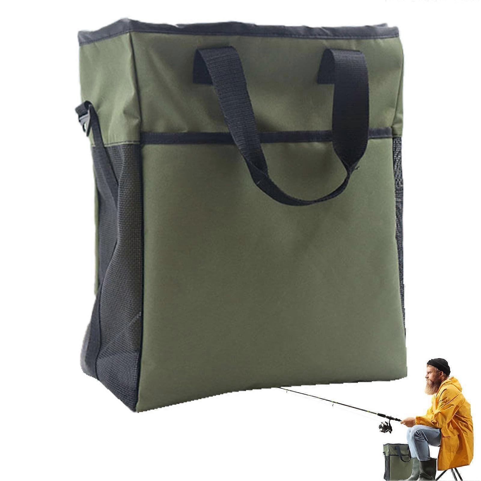 PISOLE Waders for Fishing, Fishing Waders Duffel Bag, Tackle Bag Made of Mesh with Multiple Pockets for Wading in the River Lake