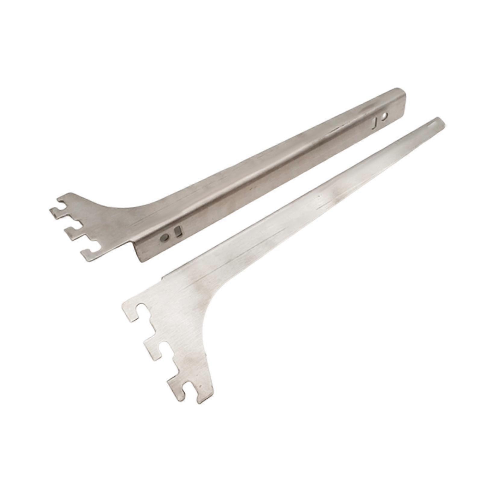 2Pcs Shelf Rail Bracket Rack Storage Holder Single Track System Bracket for