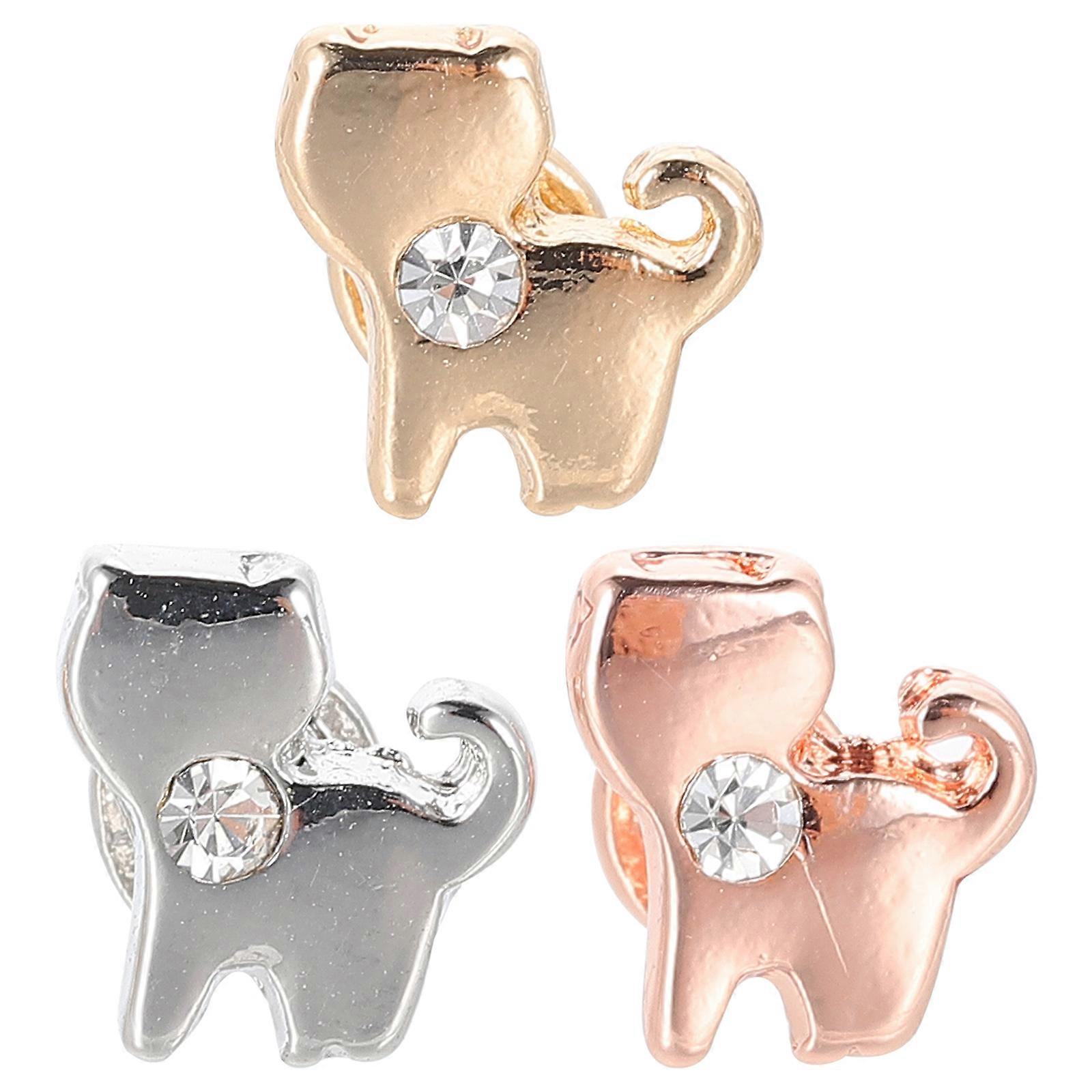 3pcs Watch Strap Charms Nail Studs for Smartwatch Bands Durable Decorative Accessories Compatible with Apple and Family