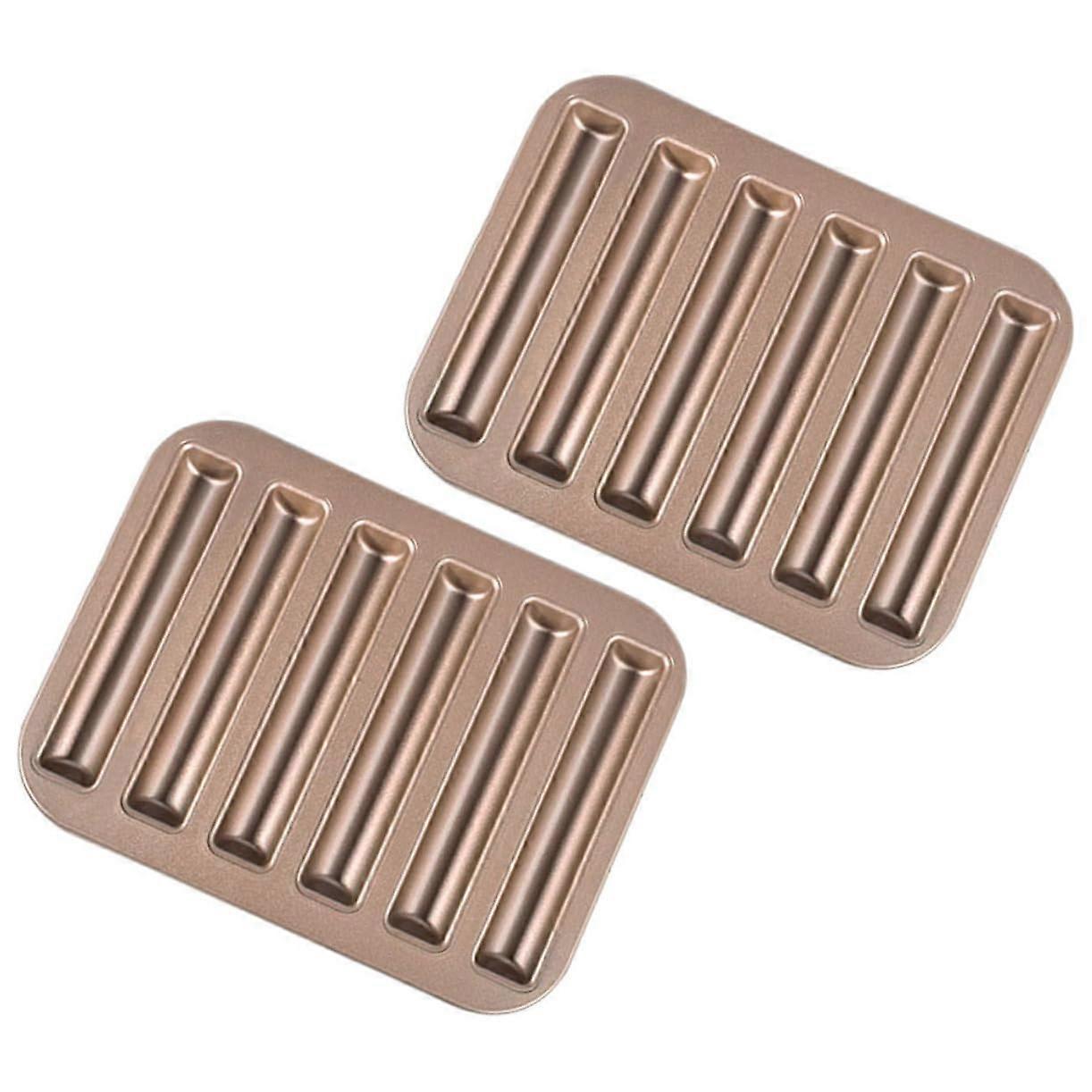 Finger-Shaped Cookie Mold, 2-Piece Set, Non-Stick Baking Mold with Gold Finish, Easy to Clean for Creative Baking