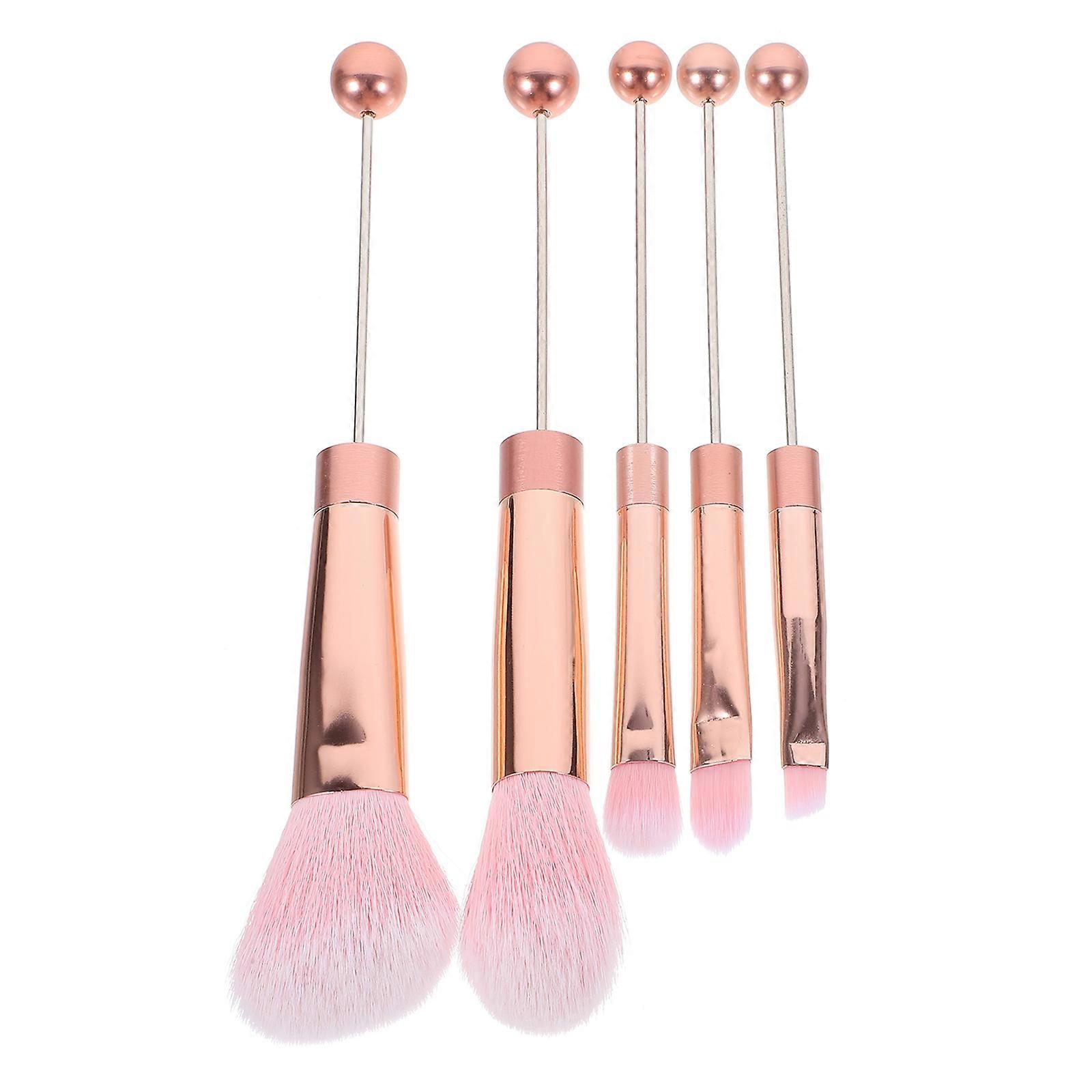 Make Up Brushes Professional Makeup Brush Set Powder Application Travel Suitable Compact Design Rose Gold 1Set