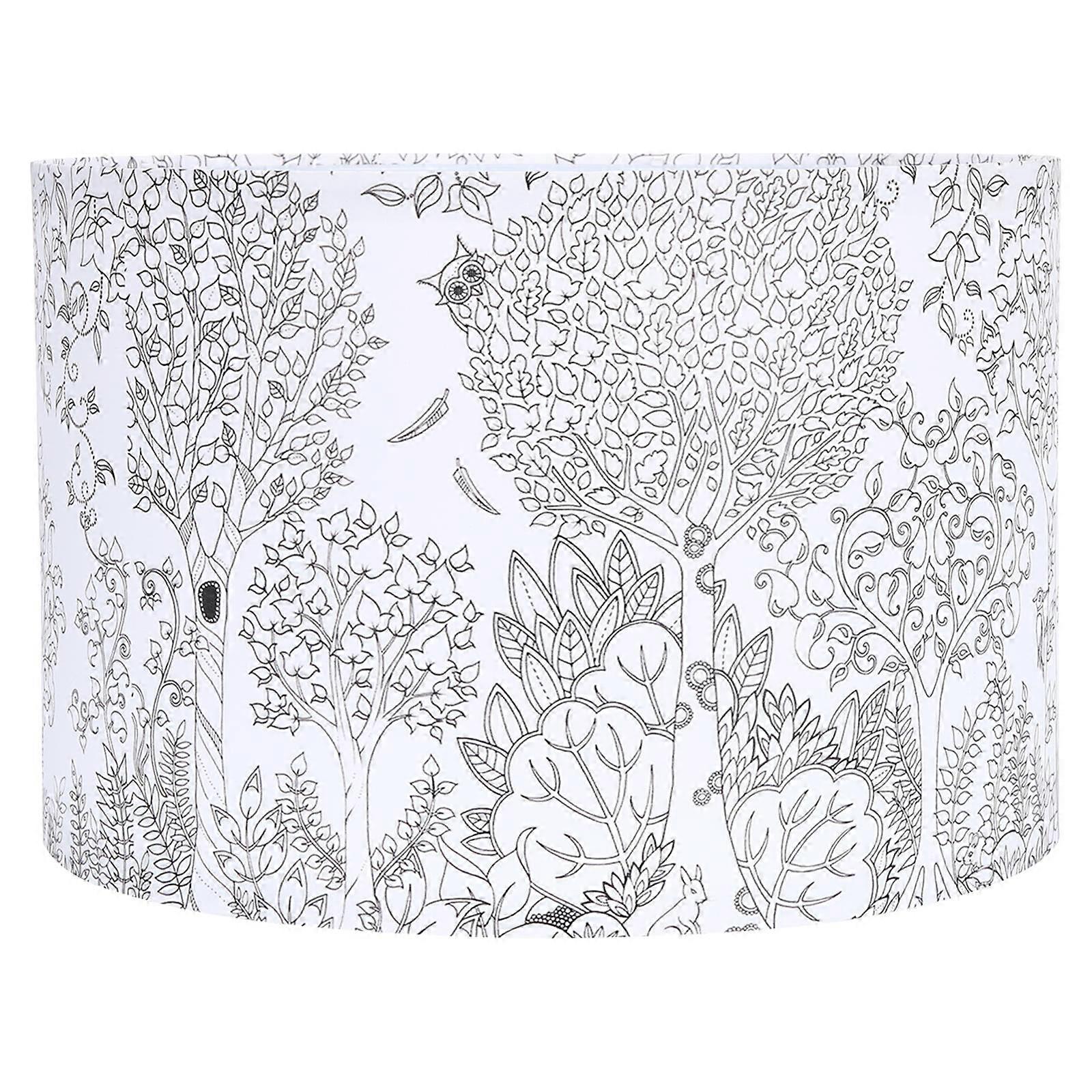 Rustic Lamp Shades Small Lampshade E27 Socket Round Shape Metal And Cloth Home Decoration 30x20cm 1Pack