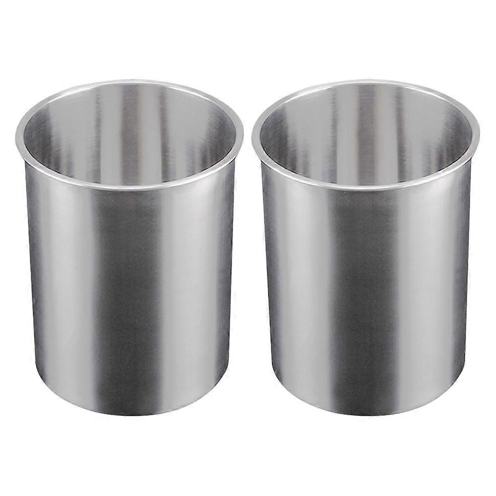 Ice Cube Stainless Steel Ice Storage Buckets Party 2 5L Silver Modern Design Home Appliance 2Pcs