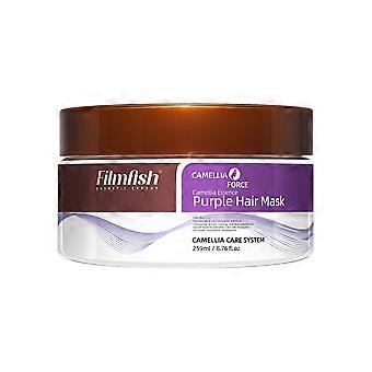 Purple Hair Mask, Purple Collagens Hair Mask, Long Lasting Hydrating Repair Deep Nourish Brighten Hair For Blonde, Platinum, White or Grey Hair, 259ml