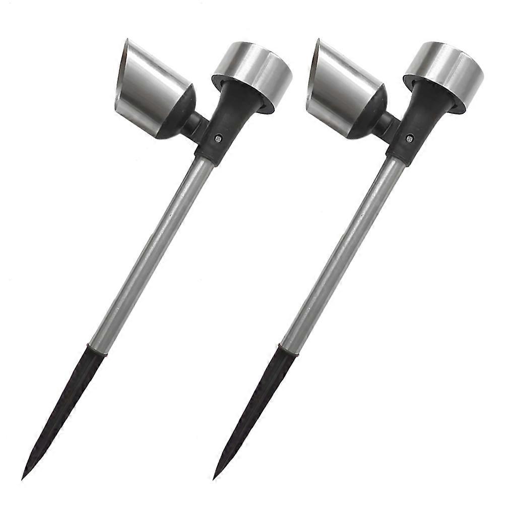 Solar Powered Pathway Stake Lights Outdoor Garden LED Lawn Lighting for Patio, Courtyard, and Yard Use