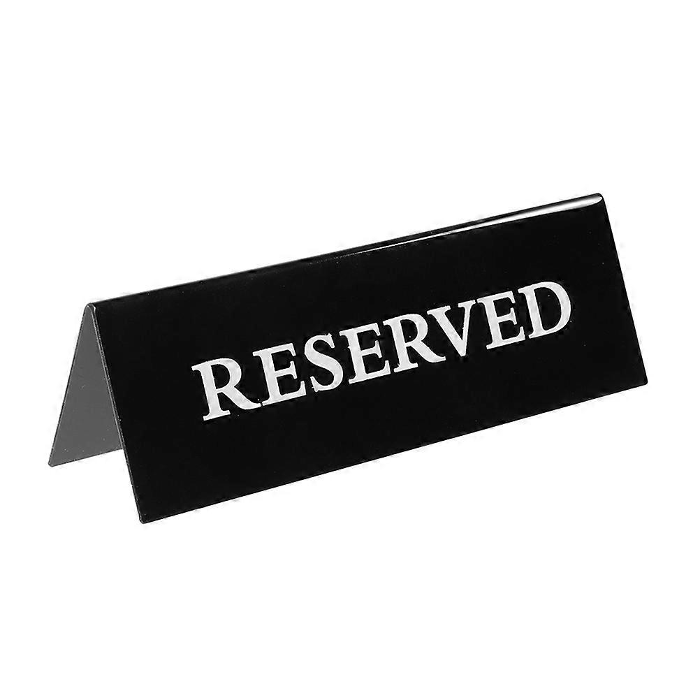 Table Signs for Events Reusable Acrylic Reserved Seating Signs Modern Design Inverted V-Shape for Hotels Weddings 1Pcs