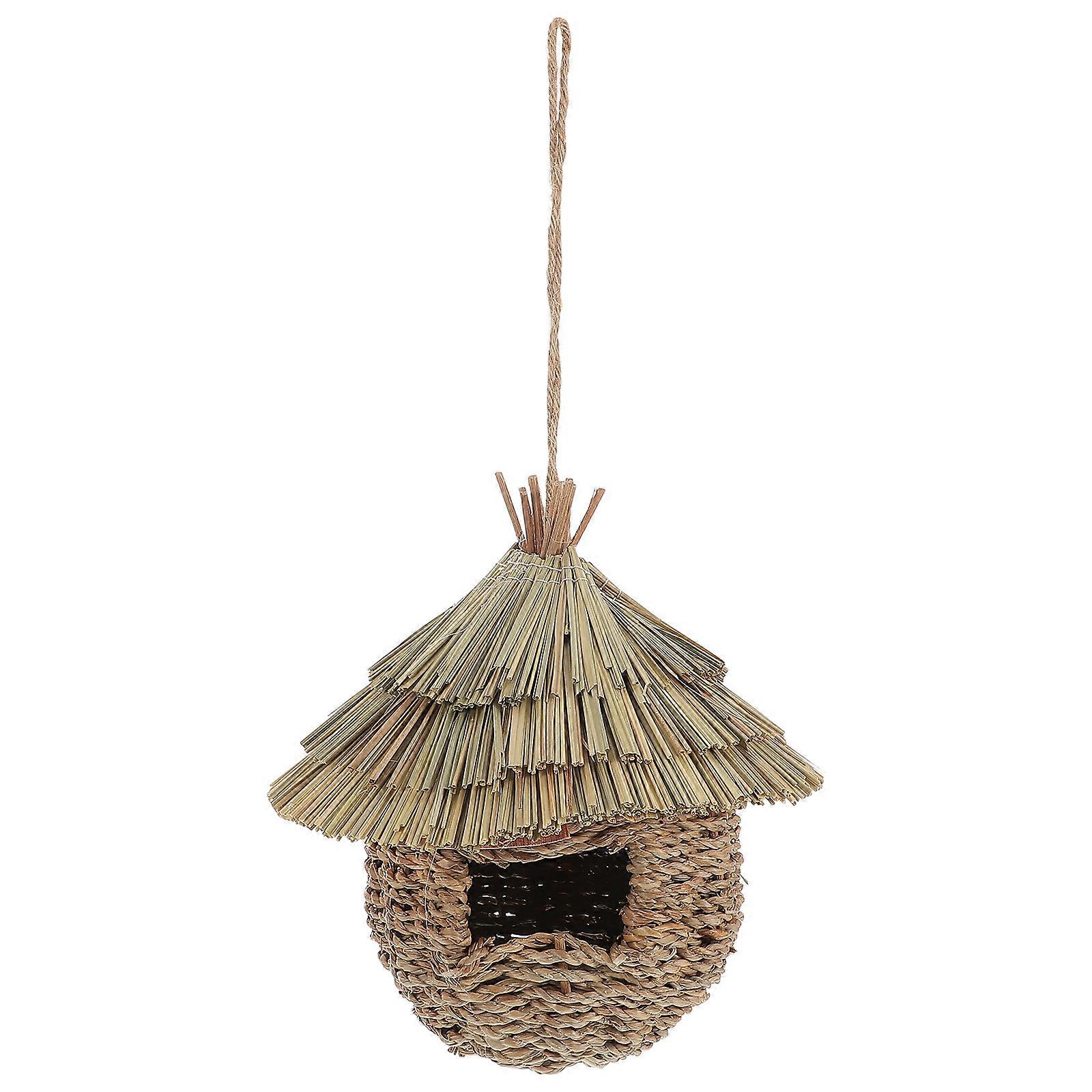 Durable Handmade Grass Bird Nest for Outdoor Hanging – Natural Aesthetic Shelter for Birds to Rest, Breed and Play in Garden Decoration