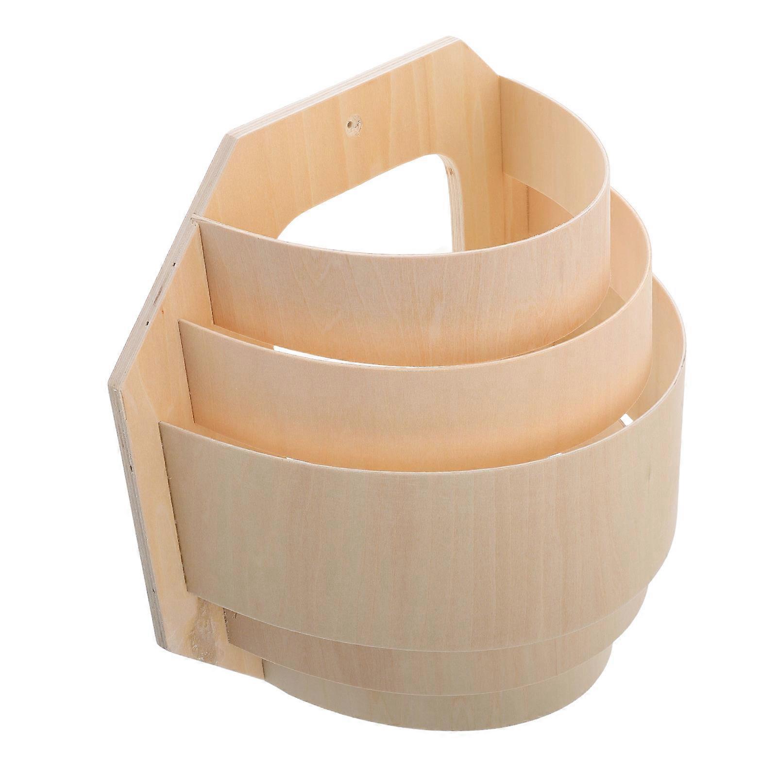 Sauna Accessories Wooden Lampshade Sauna Room Use Light Protection Prevent Bulb Shattering Round Shape 1Pack