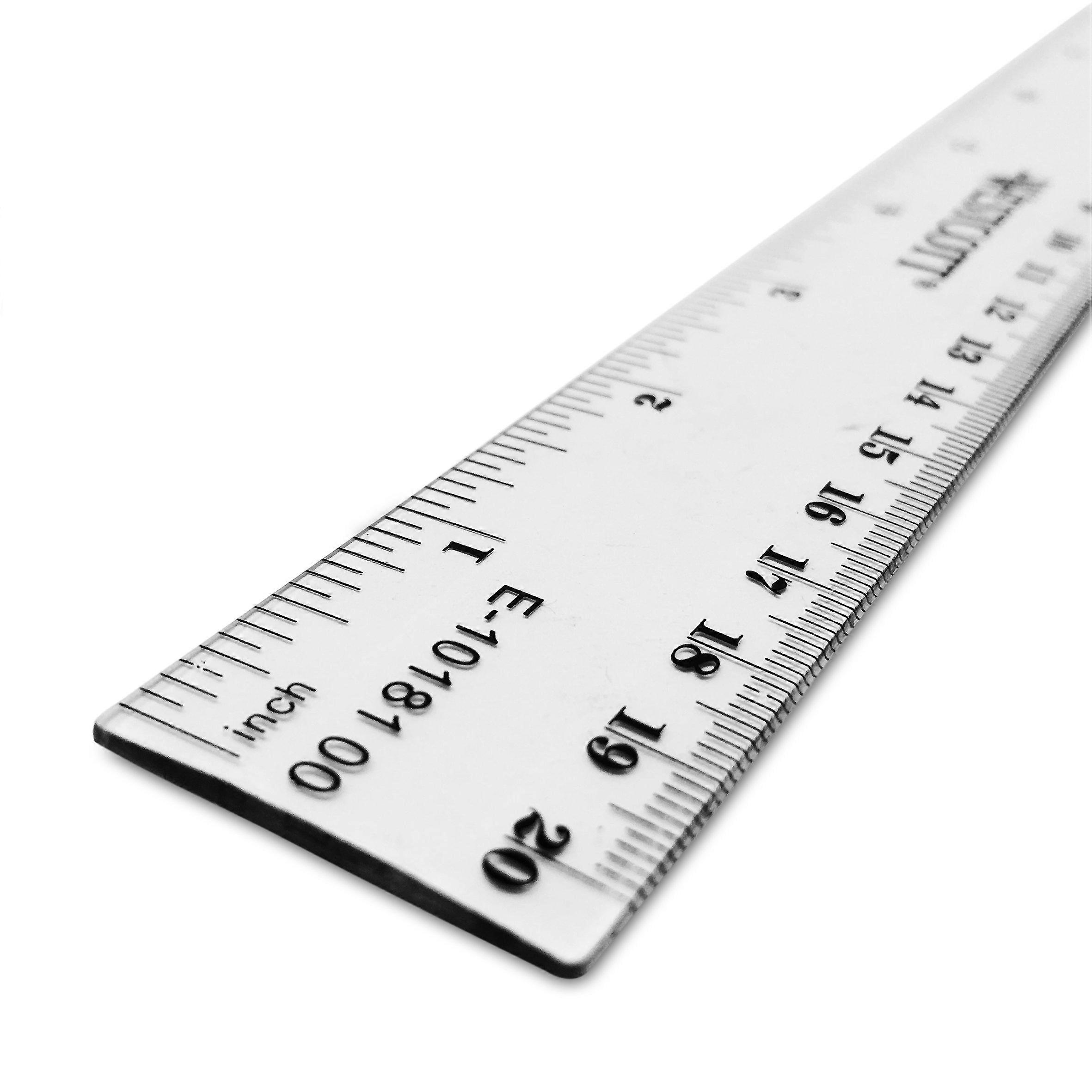 Régua de Plástico Westcott de 6 polegadas e 150 mm - Transparente