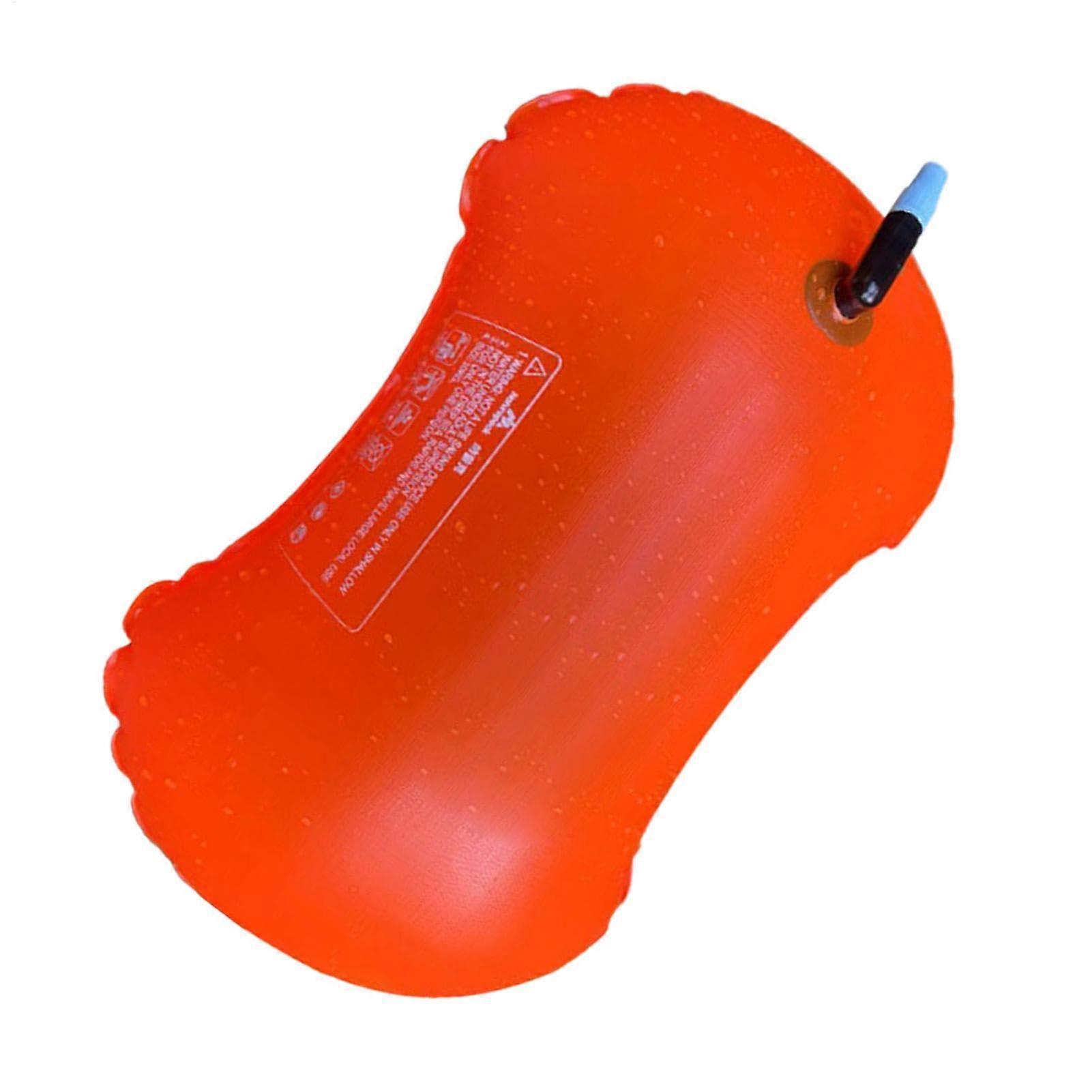 Bouée de natation en eau libre - Sac étanche de kayak orange vif pour la plongée en apnée, la plongée à plat, la visibilité facile et l’amarrage du bateau