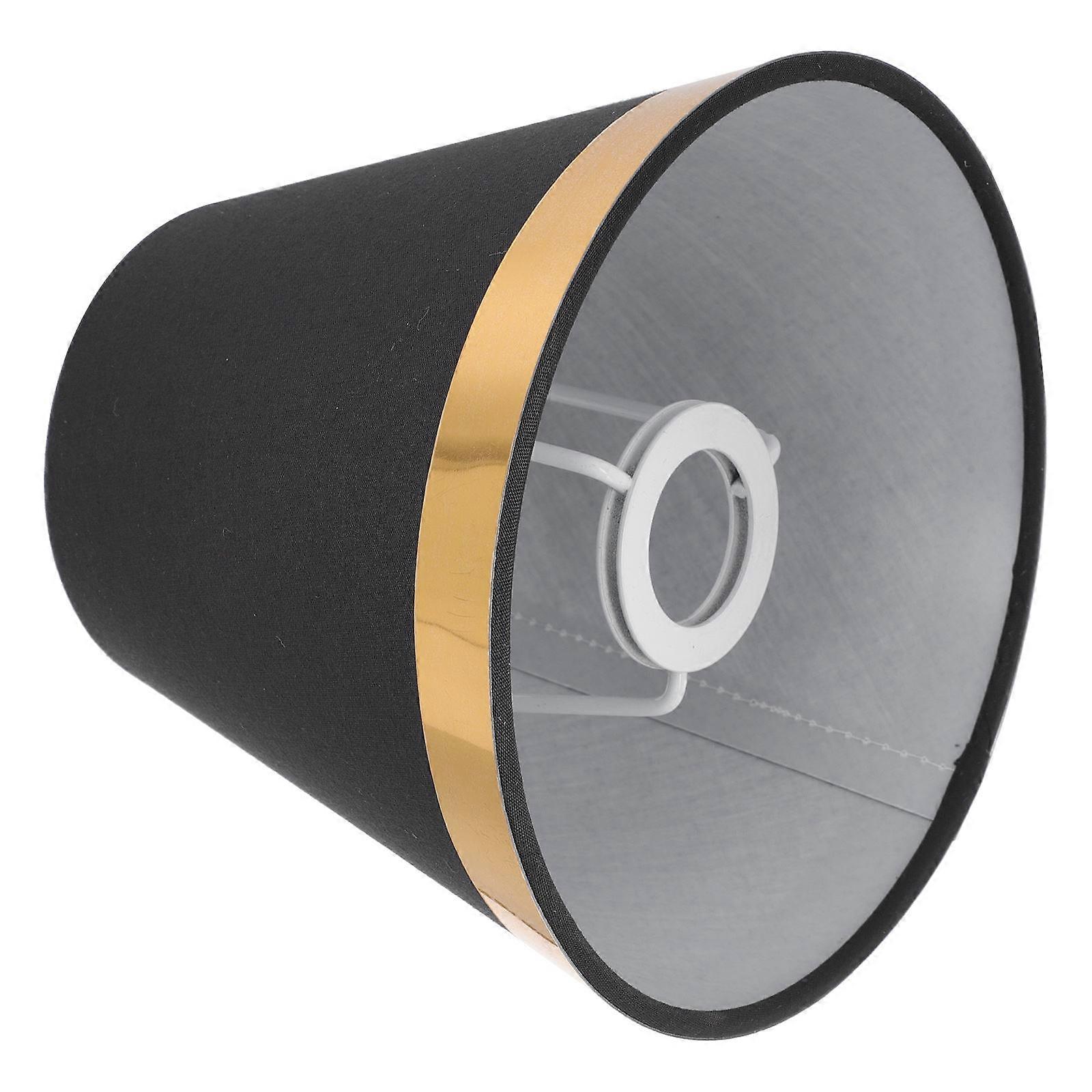 Wall Lamp Fabric Shade Modern Style Lampshade Cloth E14 For Houseowners Square Black 16X16CM 1Set
