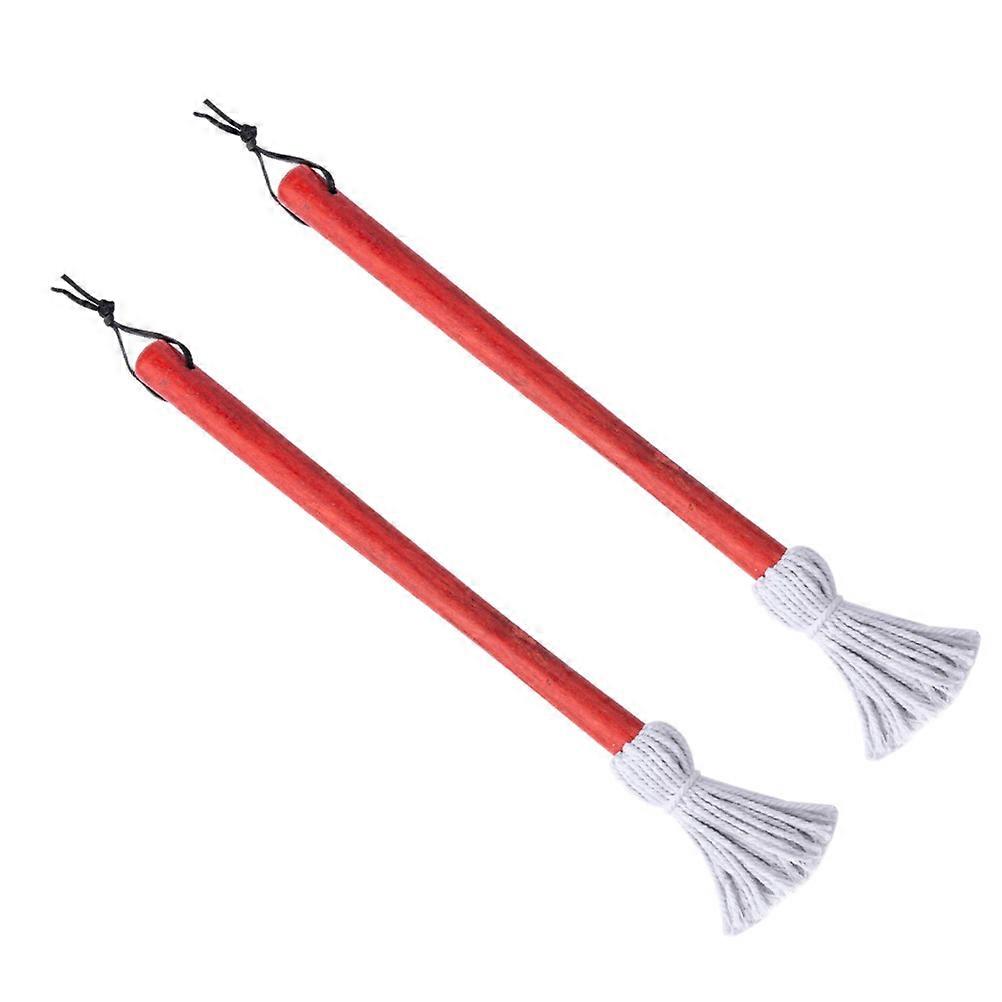 Basting Mops with Cotton Heads for Kitchen Use Perfect for BBQ Sauce and Oil Application 2Pcs Assorted Color