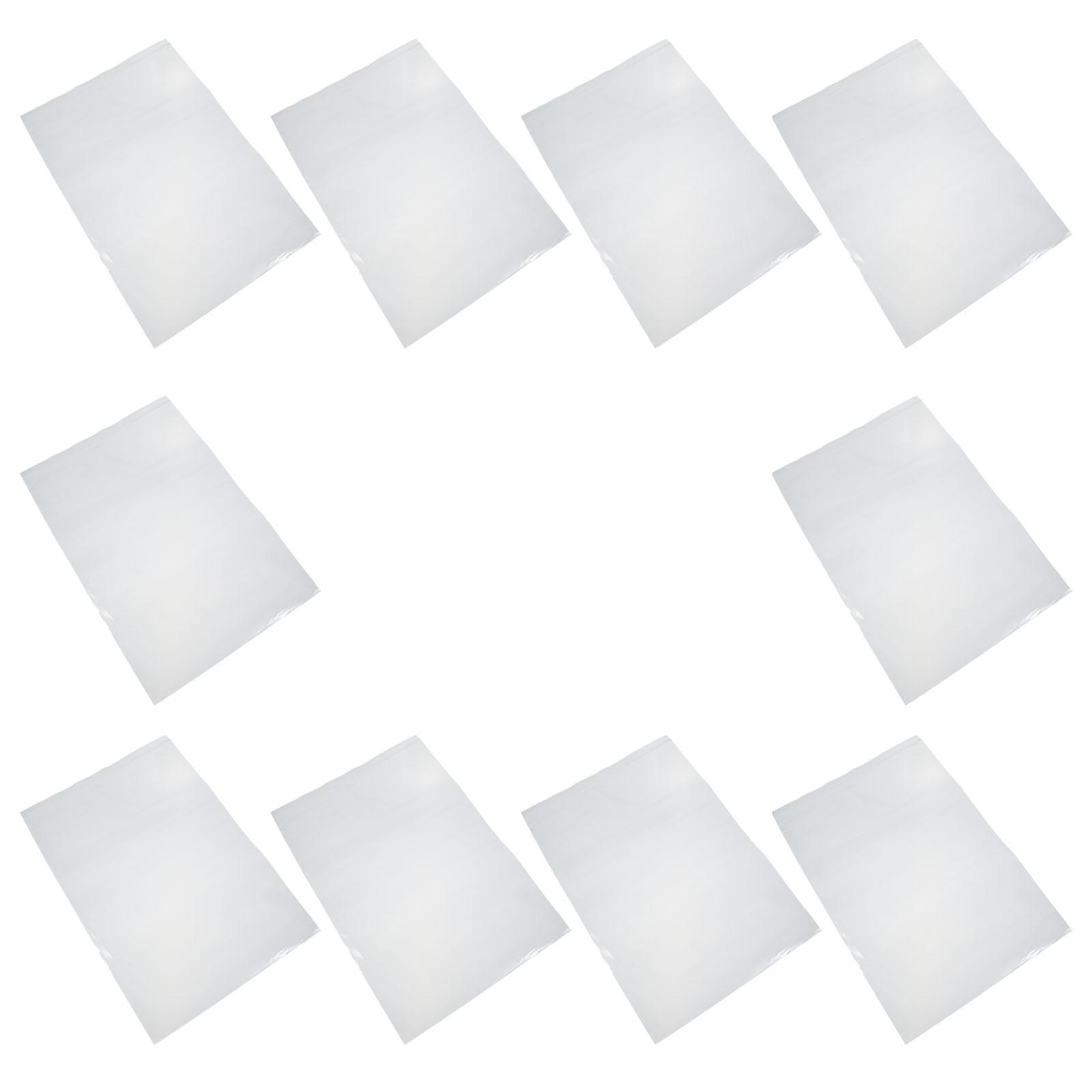 File Folder Storage Bag Document Containers For Students Transparent Practicality 10Pcs
