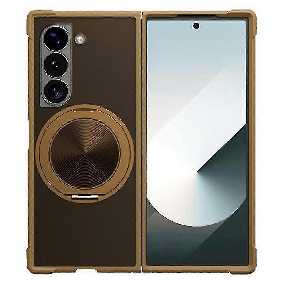 Case Compatible with MagSafe for a Certain Brand Foldable Phone with CD Vein Kickstand, Made of TPU + PC Materials -