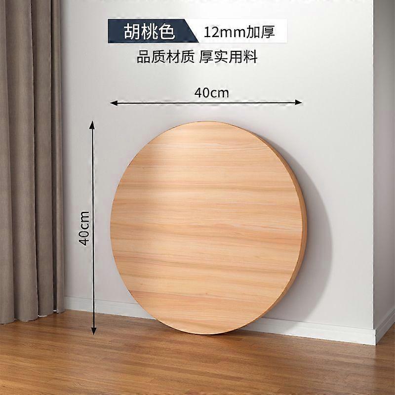 Thick Round Table Top Solid Wood Desktop Replacement Coffee Table Countertop Dining Surface, Easy to Clean and Maintain