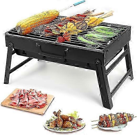 Portable Lightweight Charcoal Grill, Folding Barbecue Grill Tools