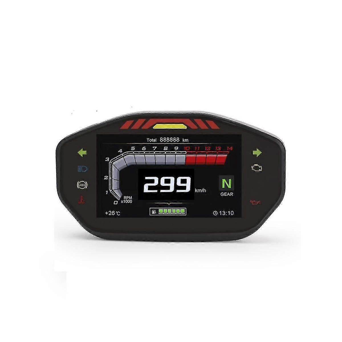 Cycle Lcd Tft Digital Meter 14000rpm 6 Ar Backlit Cycle Oter For 1