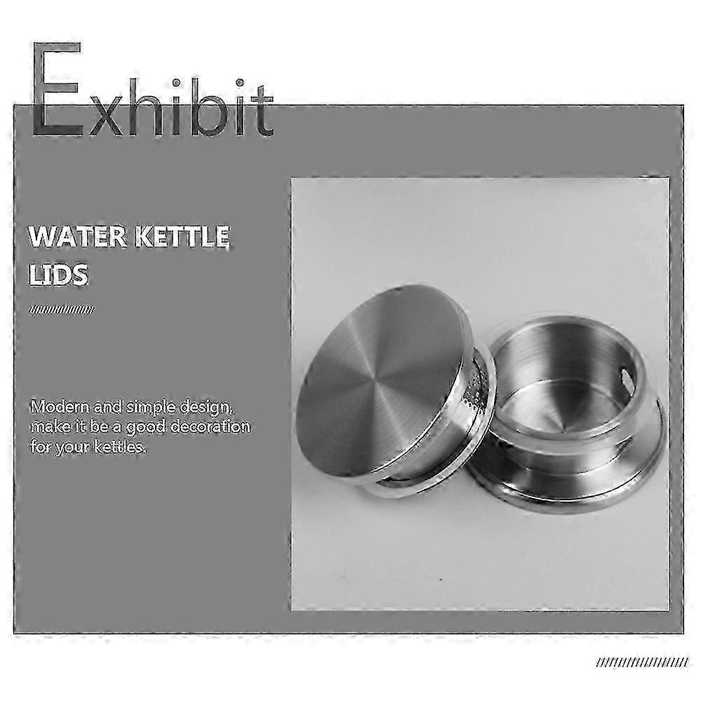 2pcs Stainless Steel Water Pitcher Lid with Filter Caps