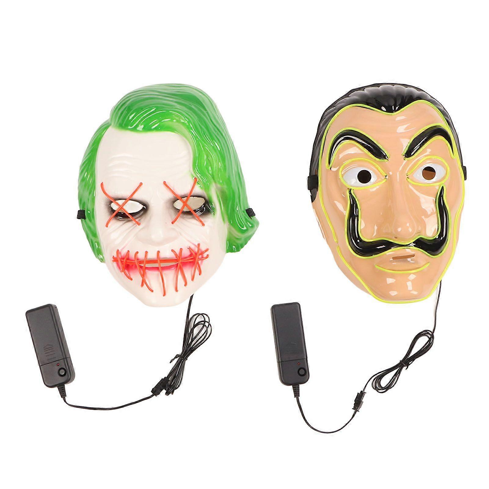 2025 Latest Model  2PCS LED Face Cover 3 Lighting Modes El Safe Comfortable