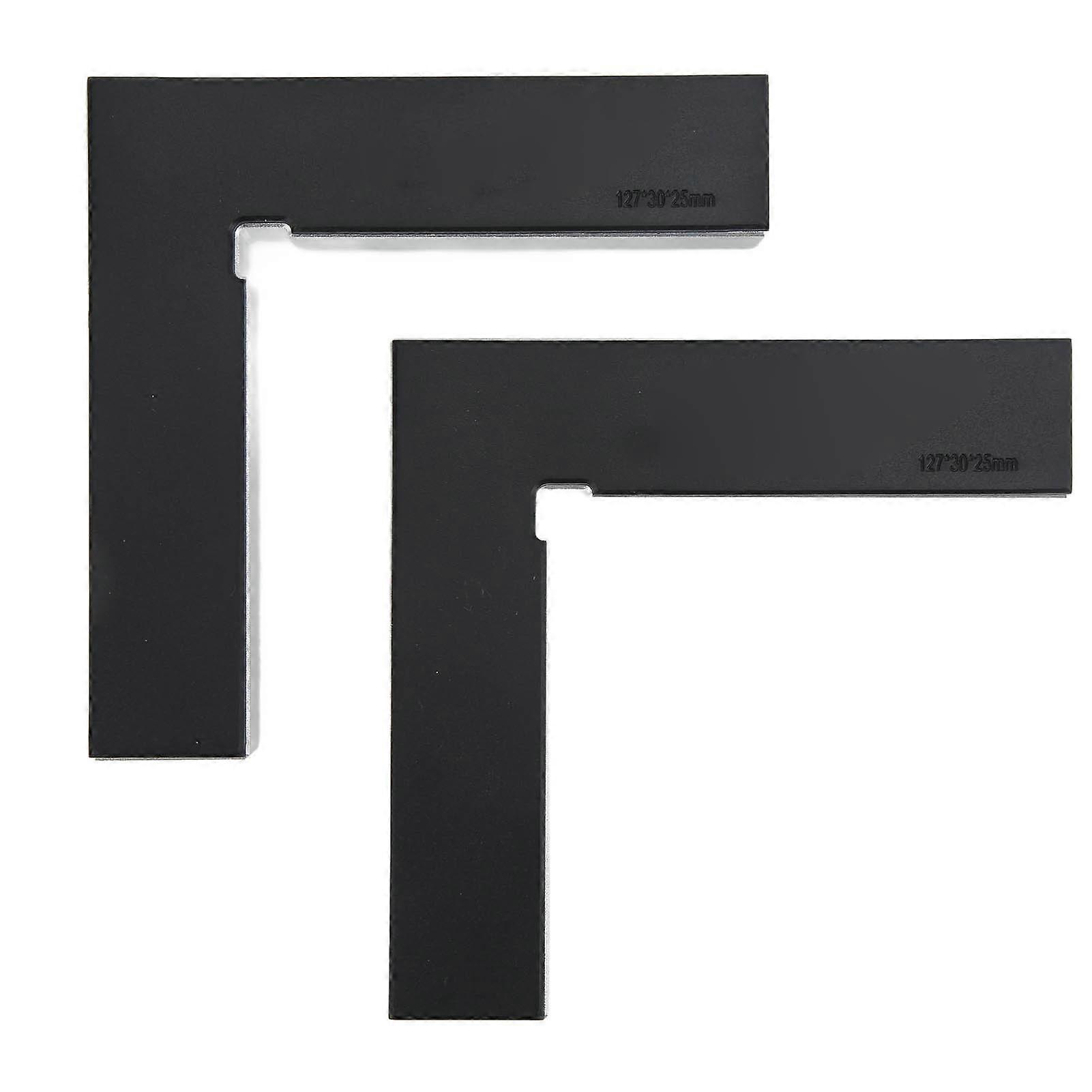 2pcs מיקום סגסוגת אלומיניום מרובעת שחור 90 מעלות מהדק פינתי נגרות למגירת ארון