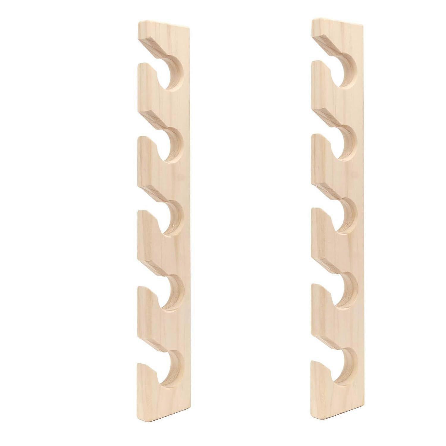 Wood Hat Rack Wall Mounted Organizer for Baseball Caps Closet Storage Vertical Design