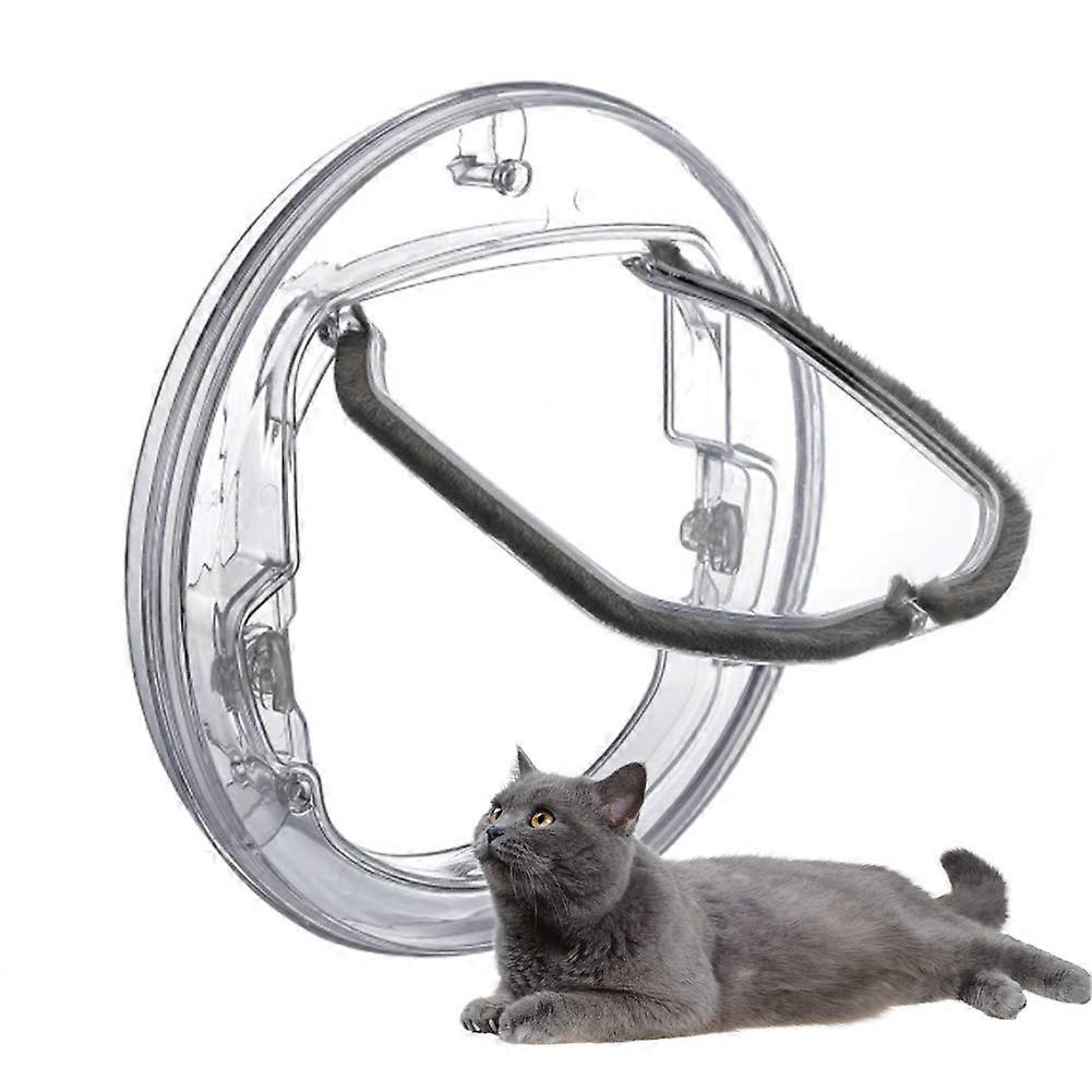 Cat Flap, Pet Door, 4Way Locking for Cat Doors, Available in Small and Large