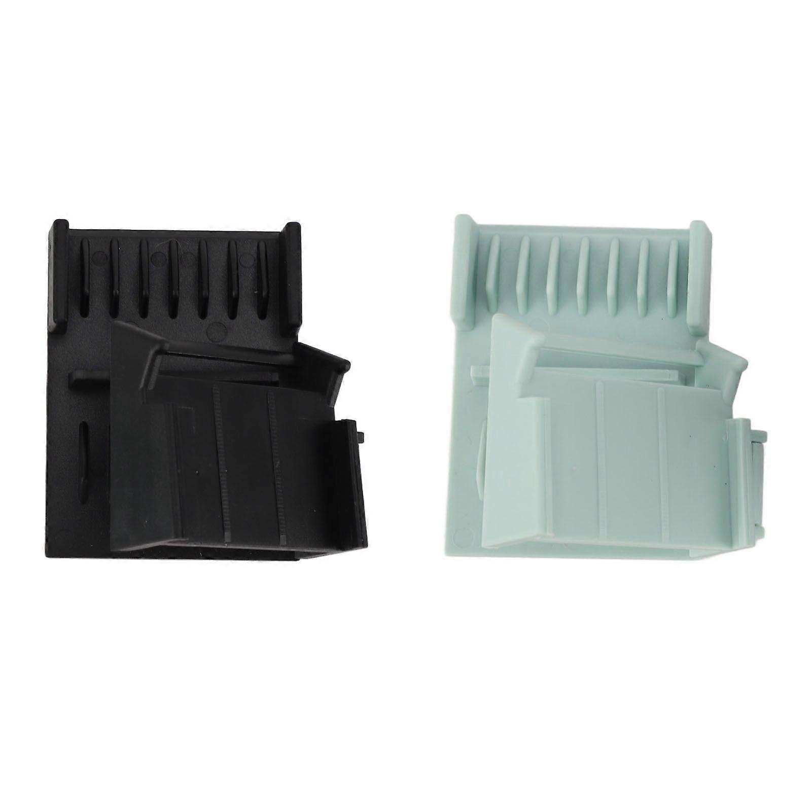 2pcs tondeuse à cheveux guides peignes pour pointes fourchues résistance à la chaleur dents arrondies coupe précise tondeuse à cheveux gardes noir vertYMMR)