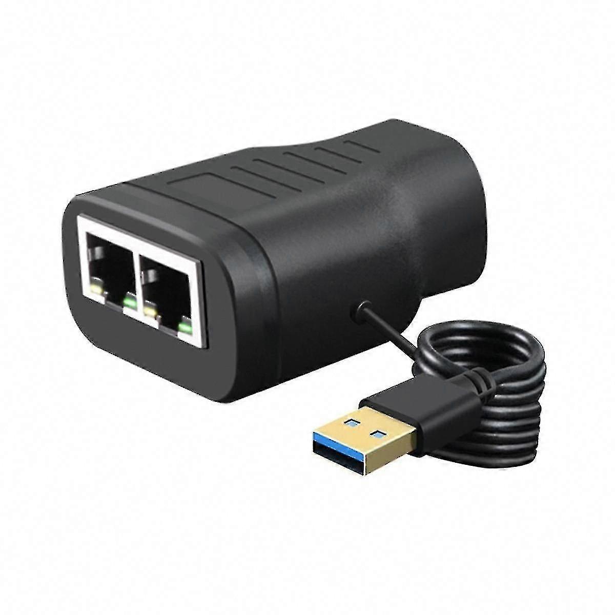 Cat7 RJ45 Network Splitter 1 to 2 Ethernet Splitter for Computer & TV Internet Connection