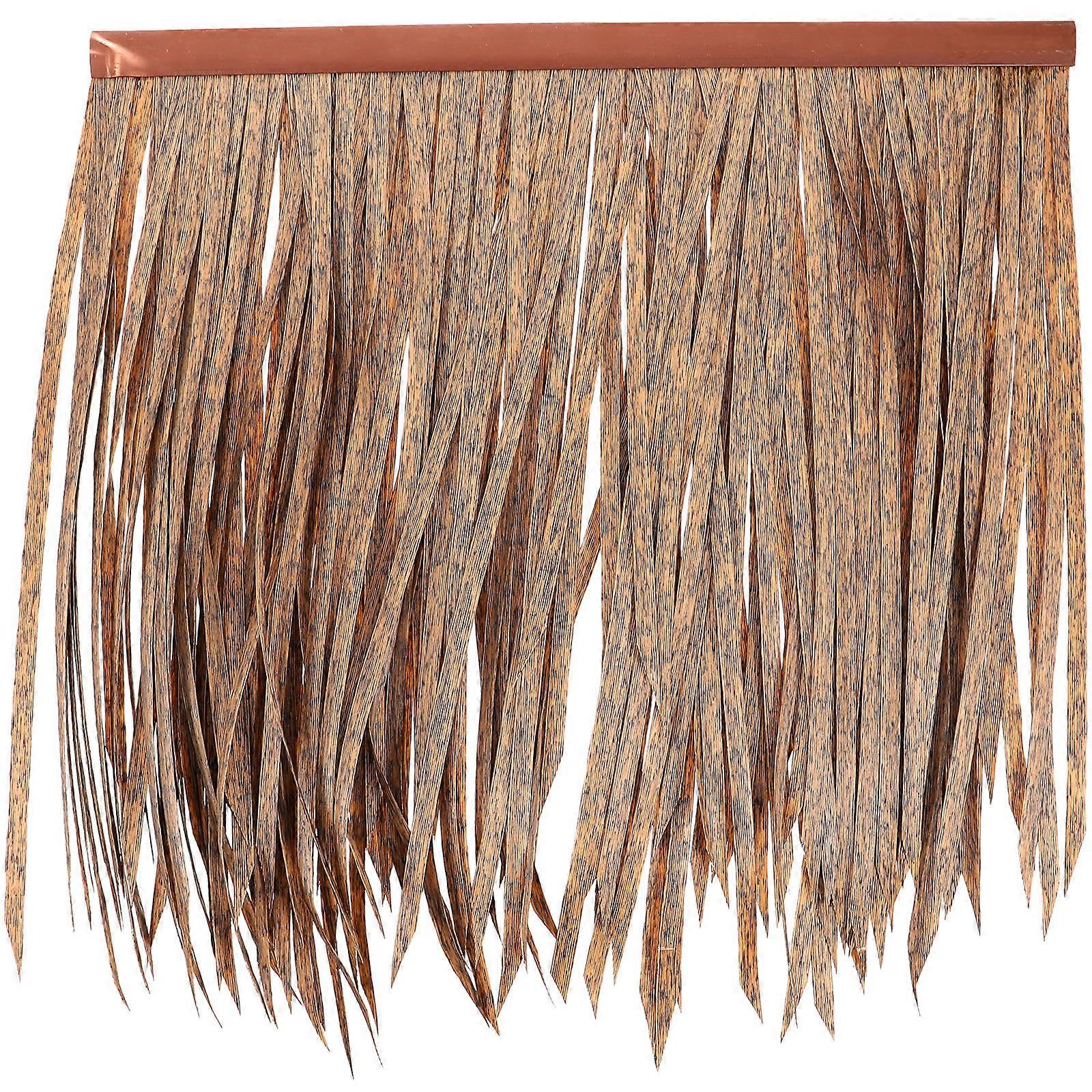 Garden Thatch Roof Decorative Thatch Roof Imitation Thatch Diy Roof Homeowners Outdoor Area Fire Retardant Technology 1Pcs