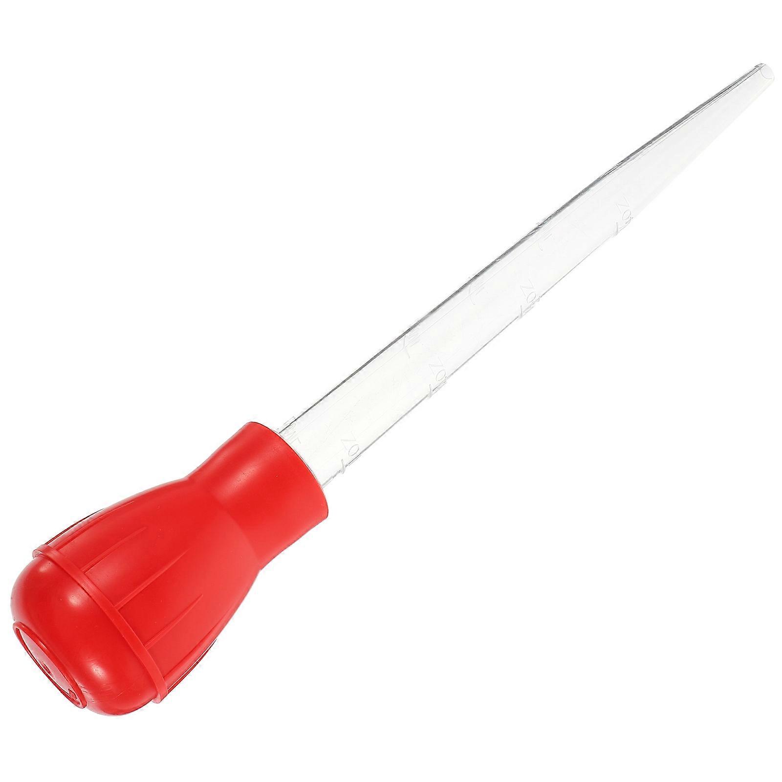 Oil Pump Dispenser with Measurement Markings, Seasoning Dropper for Cooking, Baking, Gravy, and Turkey Flavor Enhancement, Clear Cylinder for Easy