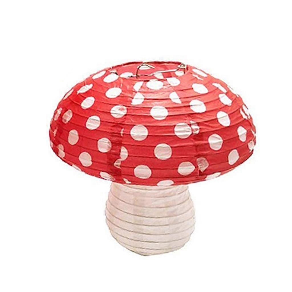 Paper Lanterns Mushroom Shape Tree Ornaments Garden Decoration 2 Sizes Choose